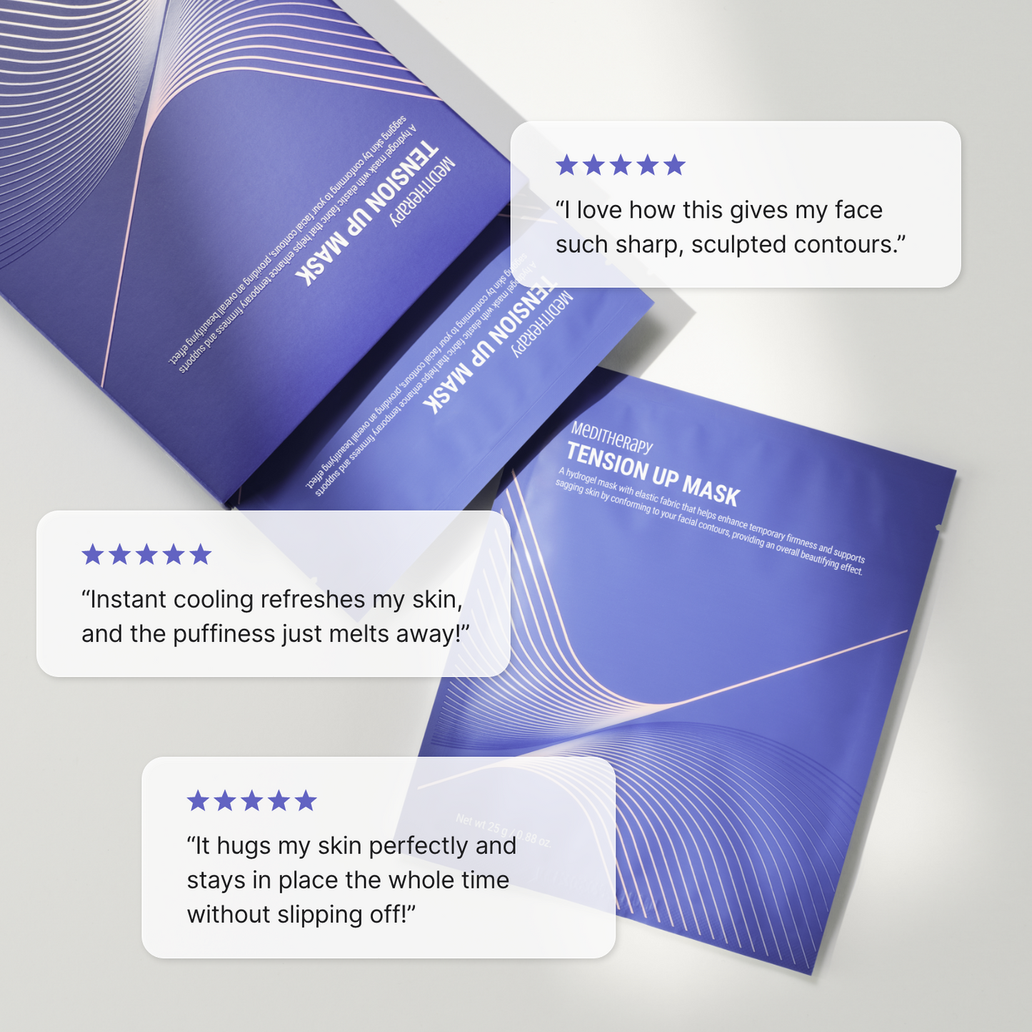 Tension Up Collagen Mask – V Line Facelift & Hydrating Facial Mask for Baby-Soft Skin